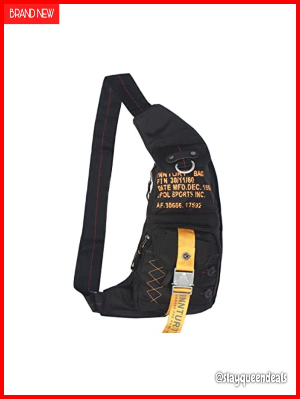 Nylon Sling Bag Crossbody Shoulder Chest Pack EDC Travel Daypack